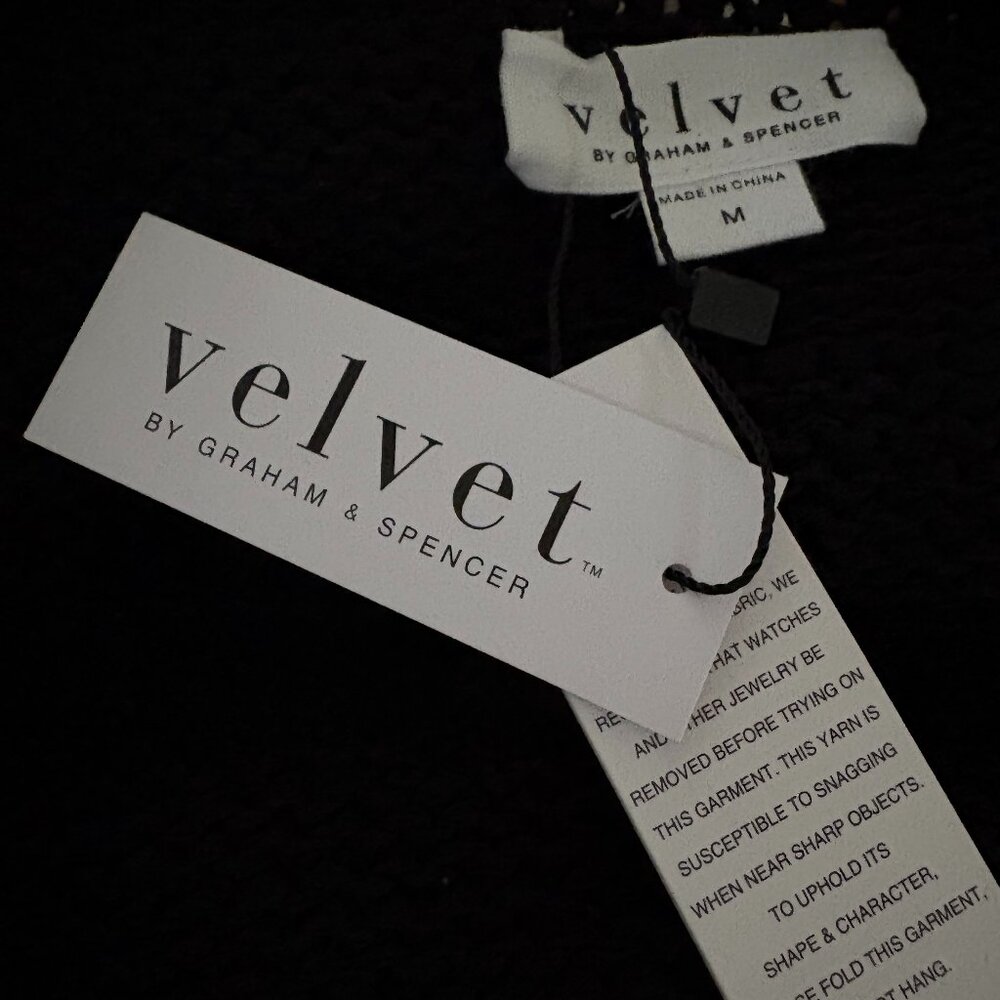 NWT Velvet by Graham & Spencer Terrah Cardigan, Sz M - Picture 3 of 4